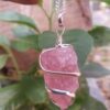 Rose Quartz Raw |Crystal Healing Pendant|Attracts Positive Energy and Love,release negativity, reduce emotional stress, and promote inner peace.