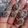 Natural Pyrite Ring - Unisex Ring for Wealth and Abundance | Money Magnet ,success, strengthen focus, and shield against negative energy.