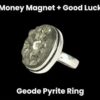 Natural Pyrite Ring - Unisex Ring for Wealth and Abundance | Money Magnet ,success, strengthen focus, and shield against negative energy.