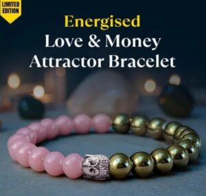 Rose Quartz & Pyrite Combination Bracelet - Love & Money Attractor Bracelet perfect harmony of emotional healing and personal strength.