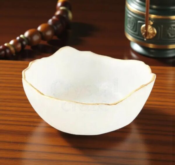 Premium Selenite dust rasin Bowl | Cleansing and Energy Purification. Charge other Crystals.